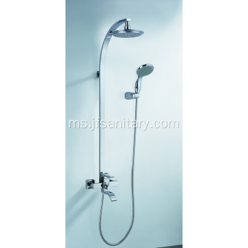 Sistem Pancuran Kepala Pancuran Curah Hujan Brass Shower Mixer